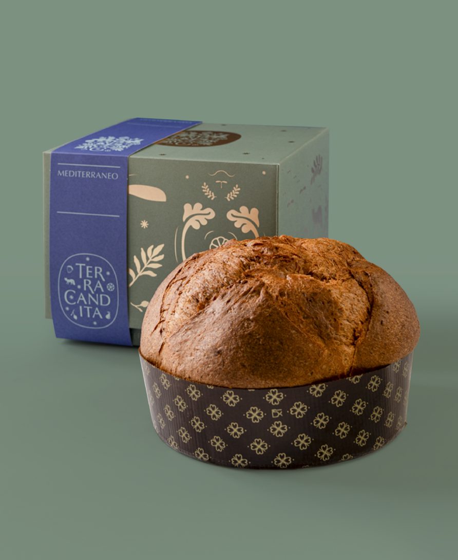 Panettone salato mediterraneo