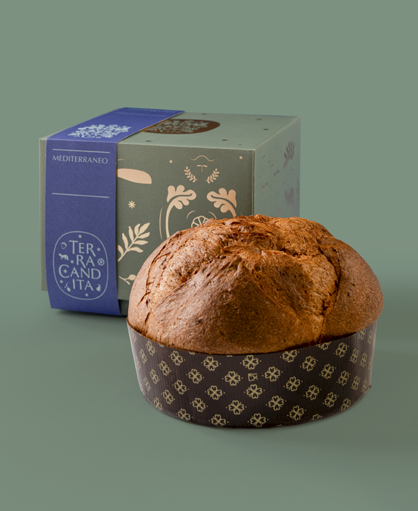 Panettone salato mediterraneo