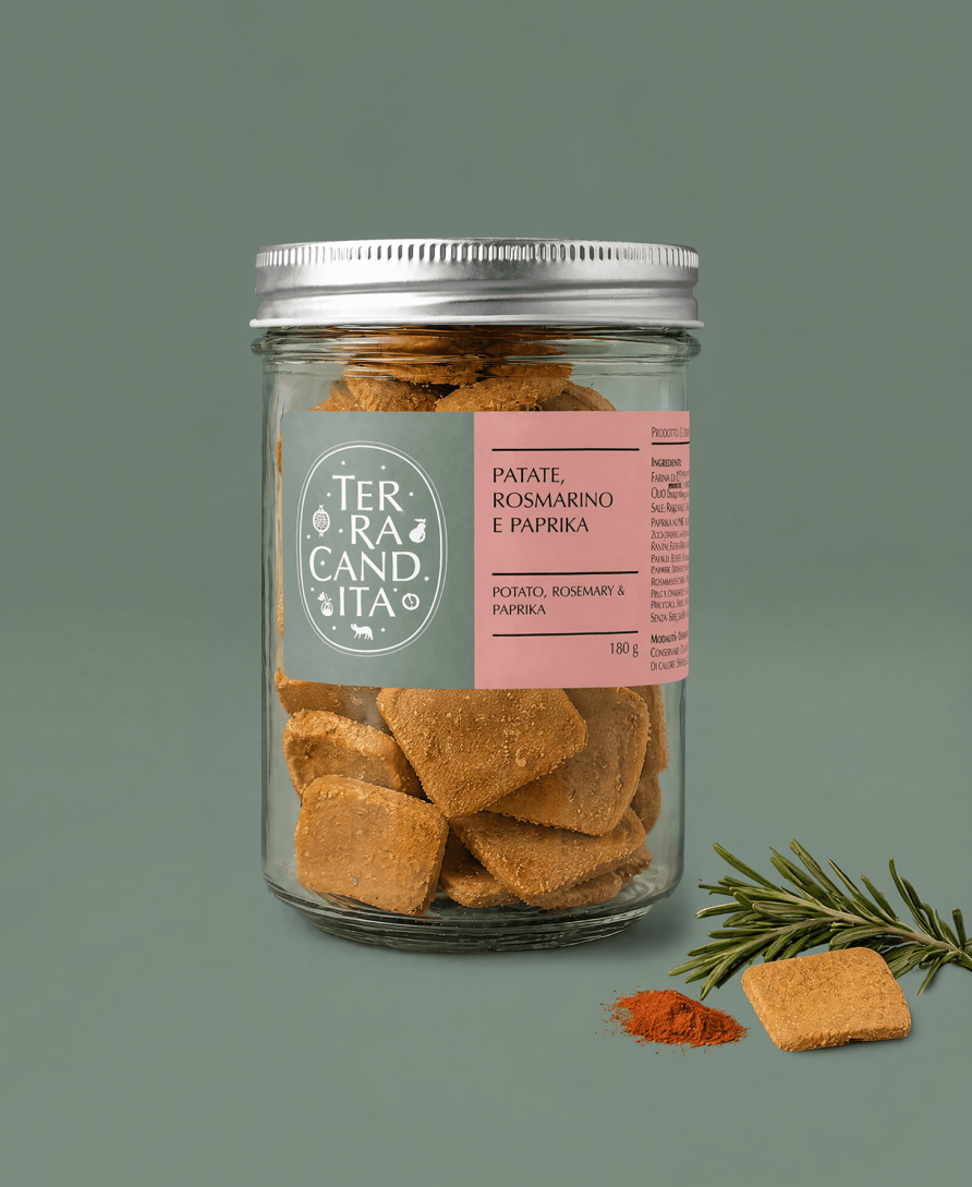 Biscotti Patate, Rosmarino e Paprika